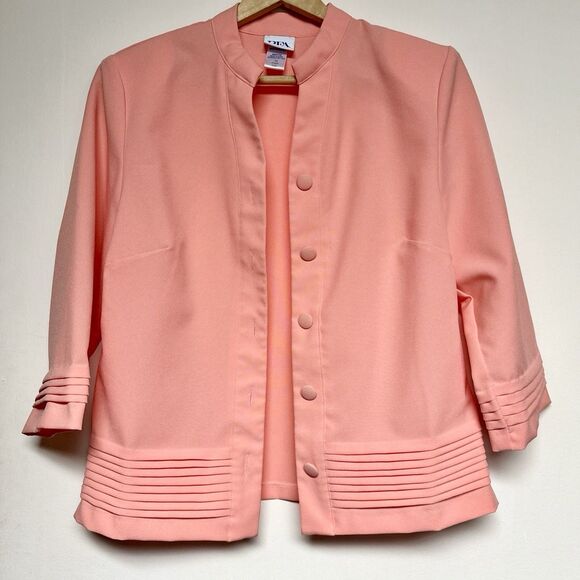 Vtg‎ Bedford Fair Classics Peach Women’s Dress Suit With Jacket Size 10 - Picture 10 of 14
